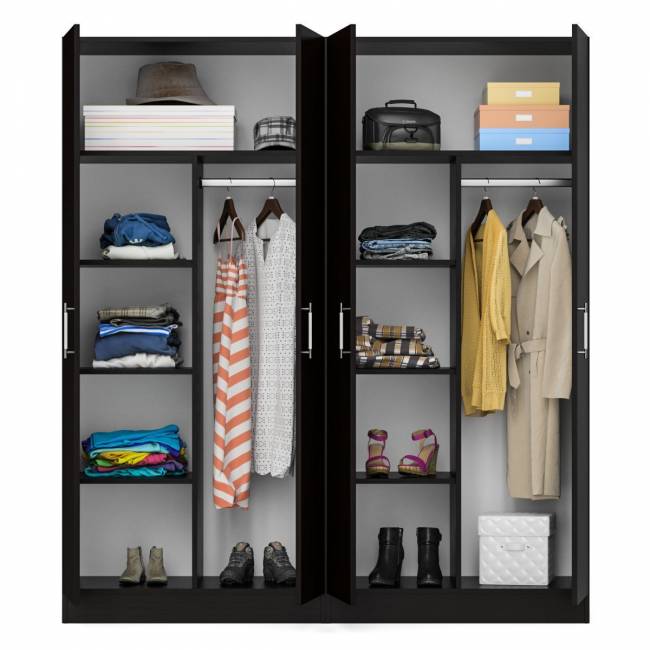 Два 2-х створчатых шкафа для одежды Стандарт цвет венге Два 2-х створчатых шкафа для одежды Стандарт цвет венге