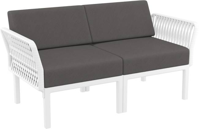 Комплект пластиковой мебели Portofino Lounge белый, темно-серый