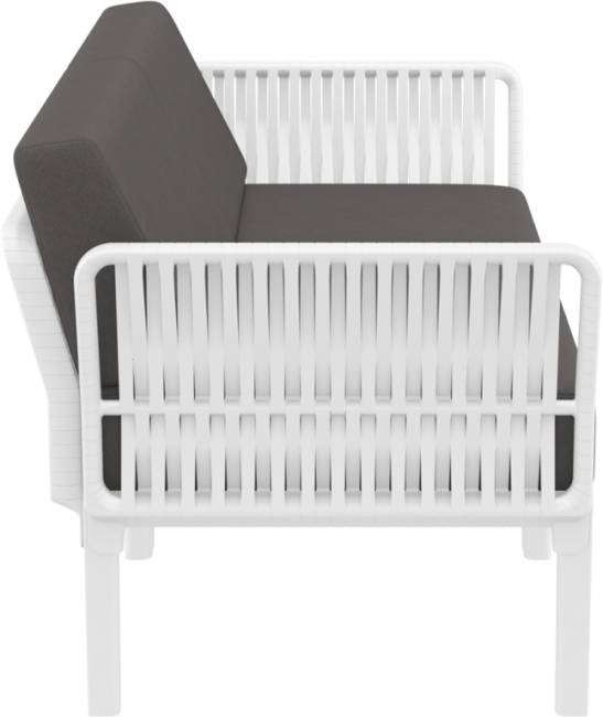 Комплект пластиковой мебели Portofino Lounge белый, темно-серый