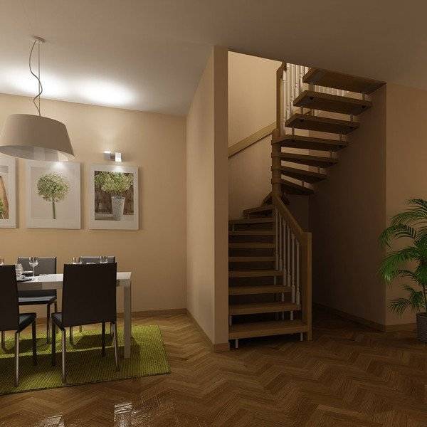 Лестница из бука ЛМ-31