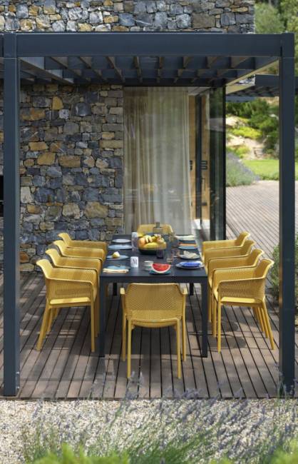 Стол металлический раздвижной Rio Alu 210 Extensibile антрацит 2100-2800х1000х760 мм Стол металлический раздвижной Rio Alu 210 Extensibile антрацит 2100-2800х1000х760 мм