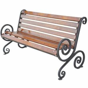 Скамья со спинкой "Садовая"