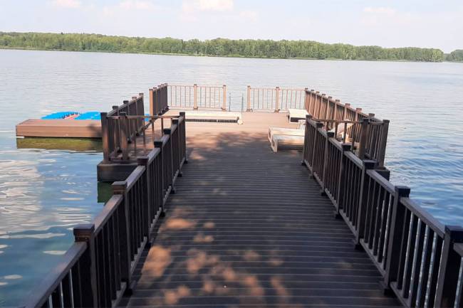 Террасная доска Deckron Woodlike 153*28*4000, венге Террасная доска Deckron Woodlike 153*28*4000, венге