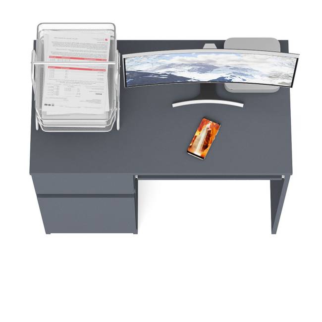 Стол компьютерный Мори МС-1 левый цвет графит Стол компьютерный Мори МС-1 левый цвет графит