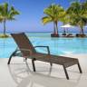 Шезлонг-лежак плетеный A30A-W53 Brown