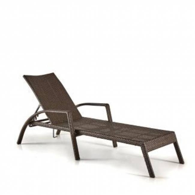 Шезлонг-лежак плетеный A30A-W53 Brown
