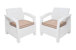 Комплект кресел TWEET Double Seat, цвет: белый