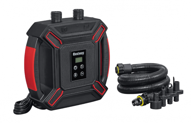 Насос электрический для SUP-досок 12В от прикуривателя, повыш.давления, 300 л/мин, 3 насадки