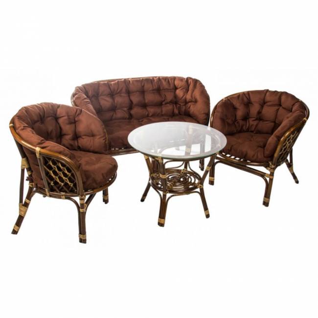 Набор мебели Багамы Премиум, коричневый