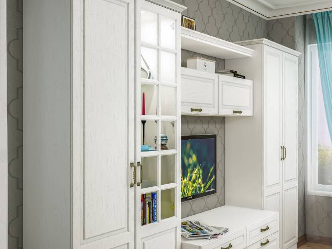 Шкаф Ливерпуль цвет ясень ваниль/белый Шкаф Ливерпуль цвет ясень ваниль/белый