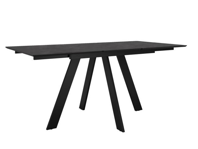 Стол DikLine DKD140, керамика 140(180)х80, мрамор бронза матовый, опоры черные (2 уп.) Стол DikLine DKD140, керамика 140(180)х80, мрамор бронза матовый, опоры черные (2 уп.)