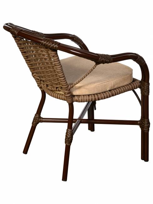 Кресло Bali (Бали) из искусственного ротанга, орех Кресло Bali (Бали) из искусственного ротанга, орех