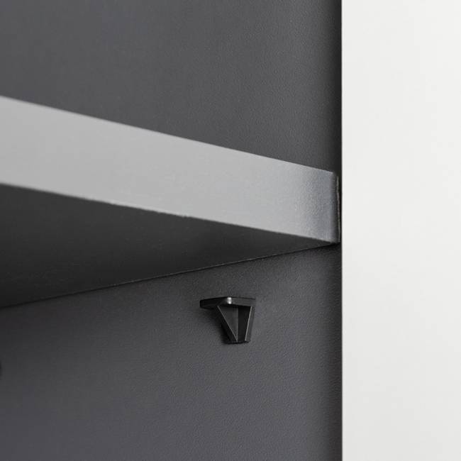 Шкаф с ящиком Сидней 13.202 цвет антрацит/МДФ веллюто капучино