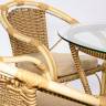Кресло Bali (Бали) из искусственного ротанга, слоновая кость