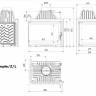 Топка Kratki SIMPLE/Z/S/L/BS, угловое стекло слева