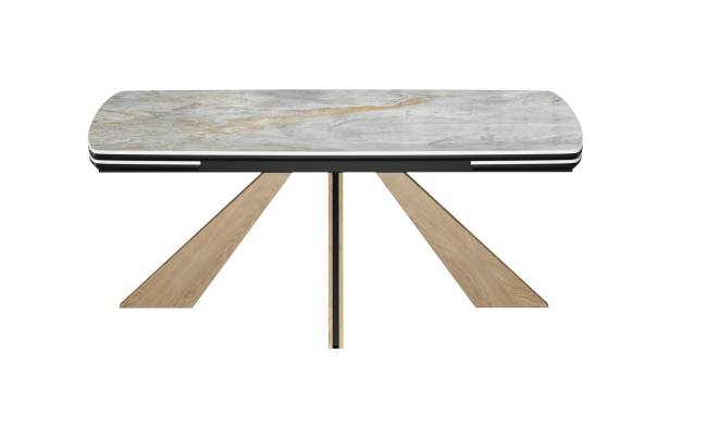 Стол DikLine DKP180 Керамика Titanium Silver River Polished/подстолье черное/опоры галифакс (2 уп.) Стол DikLine DKP180 Керамика Titanium Silver River Polished/подстолье черное/опоры галифакс (2 уп.)