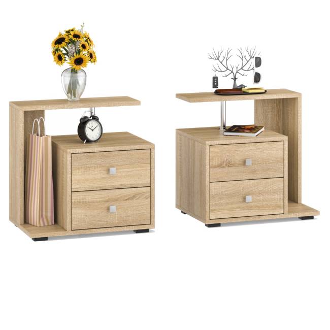 Кровать 1400 Камелия + две тумбы цвет дуб сонома Кровать 1400 Камелия + две тумбы цвет дуб сонома