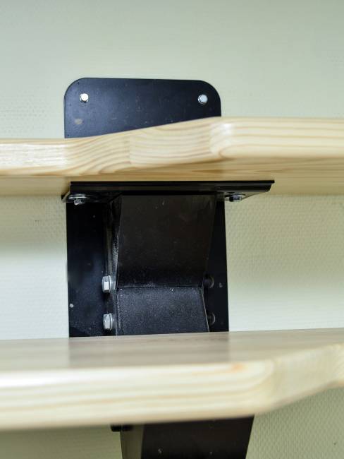 Лестница малогабаритная на монокосоуре «Гусиный шаг» 2600-2800 мм цвет серый