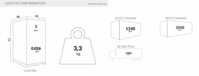 Столик пластиковый для лежака Ocean Side Table бежевый 450х450х450 мм