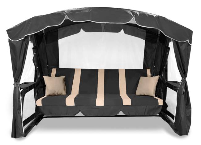 Качели садовые "Торонто Люкс Плюс", графит