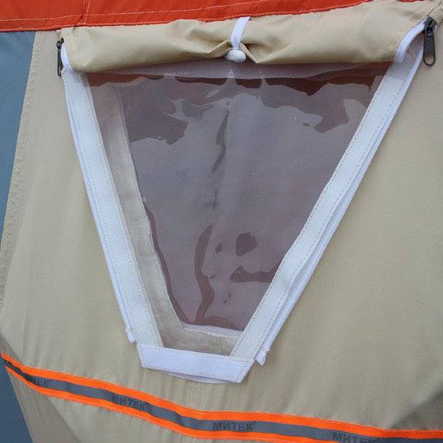 Палатка для зимней рыбалки Митек Нельма Куб-3 Люкс (двухслойная)