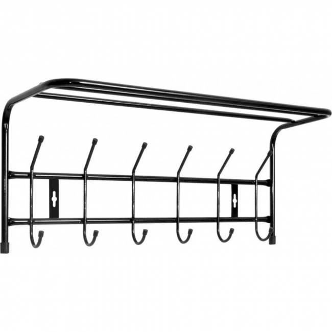 Вешалка настенная ВП6  6 крючков (черный)