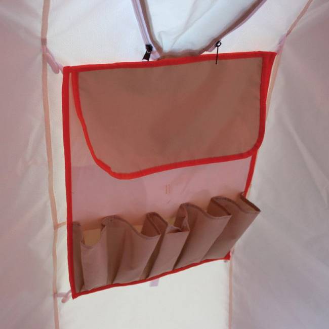 Палатка для зимней рыбалки Митек Нельма Куб-3 Люкс Профи (двухслойная, серебрянка)