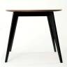 Стол Сканди К 90 чёрное дерево/орех