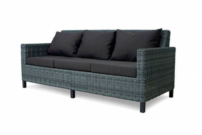 MOKKA BELLA диван 3-х местный, серый MOKKA BELLA диван 3-х местный, серый