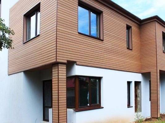 Фасадная панель из ДПК HOLZHOF, 165*15*3000 мм, антрацит Фасадная панель из ДПК HOLZHOF, 165*15*3000 мм, антрацит