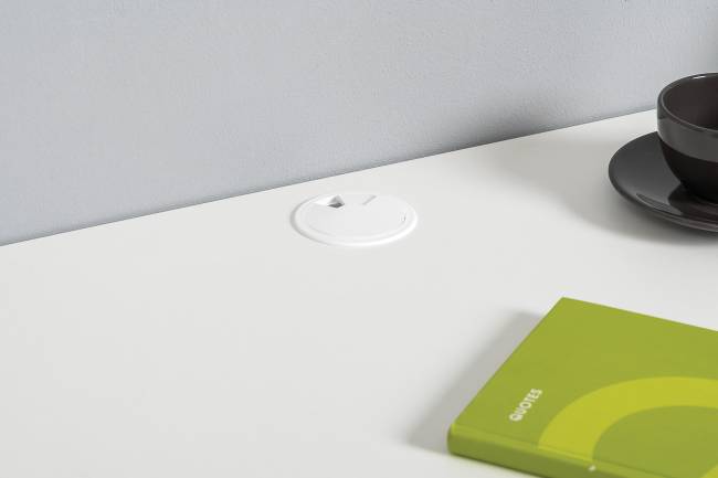 Два письменных стола и открытый стеллаж Торонто цвет белый шагрень/стальной серый Два письменных стола и открытый стеллаж Торонто цвет белый шагрень/стальной серый