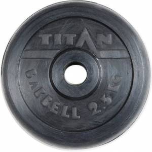 Диск обрезиненный черный TITAN d-26 25 кг Диск обрезиненный черный TITAN d-26 25 кг