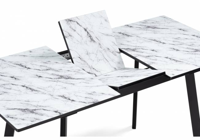 Агни 110(140)х68х76 мрамор белый / черный матовый Агни 110(140)х68х76 мрамор белый / черный матовый