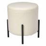Стул-пуф Otis белый, искусственный мех