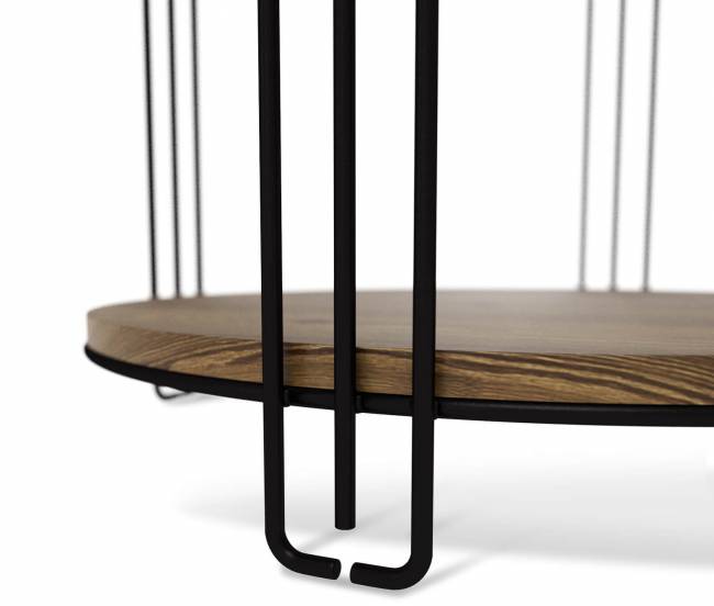 Столик кофейный Sheffilton SHT-CT33 черный муар/светлый орех