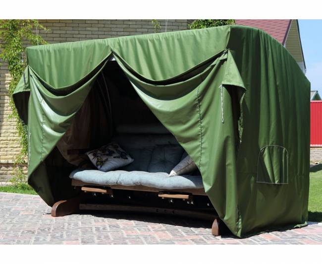 Чехол зимний для качелей "Валенсия 3", зелёный