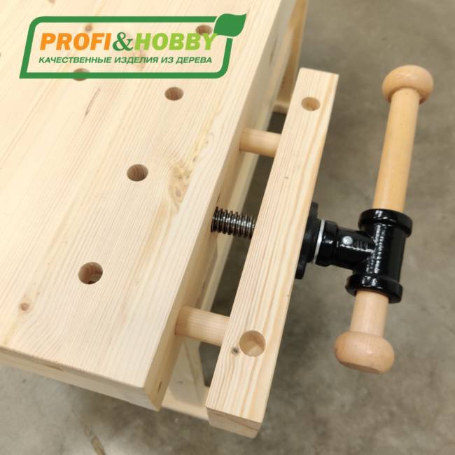 Верстак деревянный "Мастер", сосна