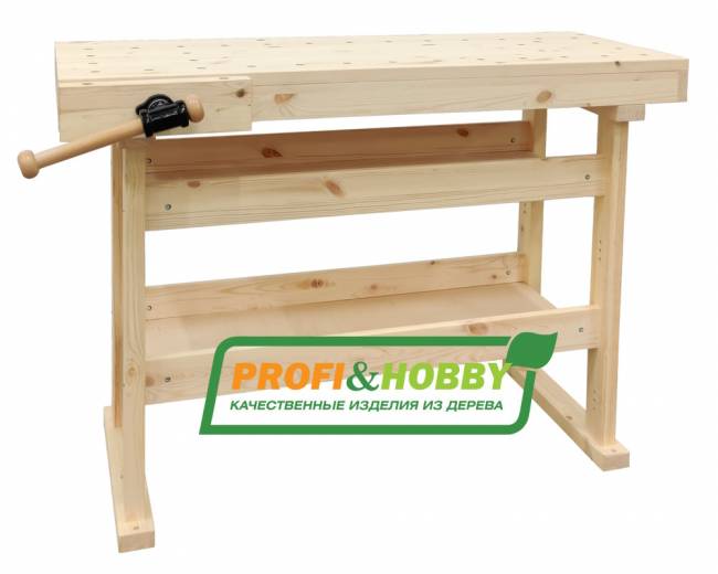 Верстак деревянный "Мастер", сосна