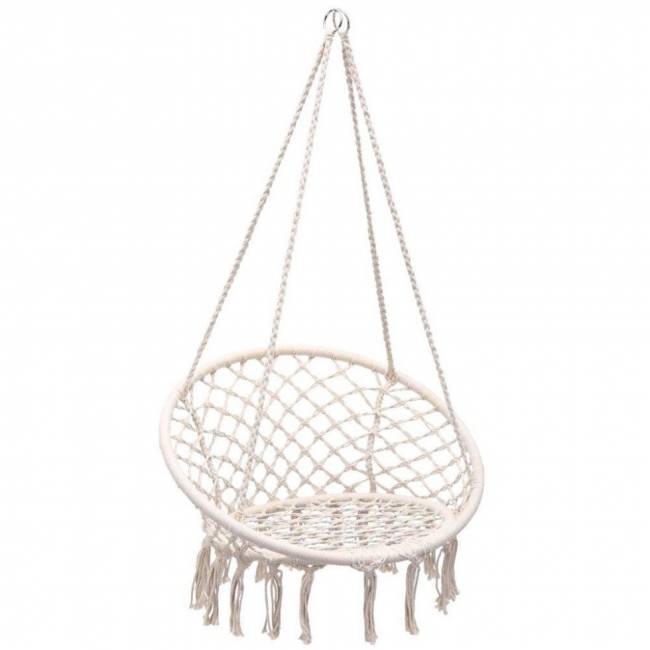 Кресло подвесное Фиби без подушки, корзина белая