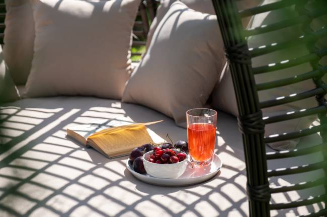 "Тенерифе" плетеная кровать, цвет бронзовый "Тенерифе" плетеная кровать, цвет бронзовый