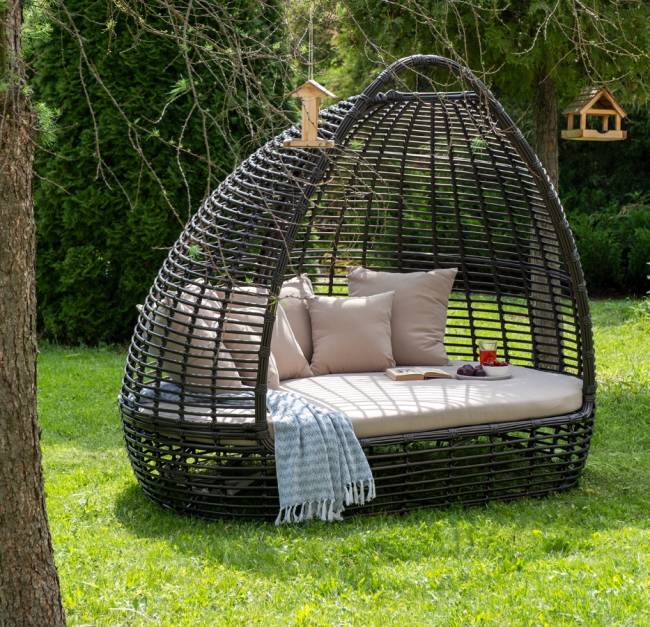 "Тенерифе" плетеная кровать, цвет бронзовый "Тенерифе" плетеная кровать, цвет бронзовый