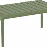 Столик пластиковый журнальный Paris Lounge Table оливковый 900х500х400 мм