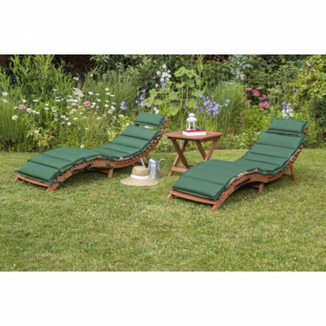 Комплект шезлонгов AFM-803A-T133 2pcs Beige-Green, бежевый/зеленый