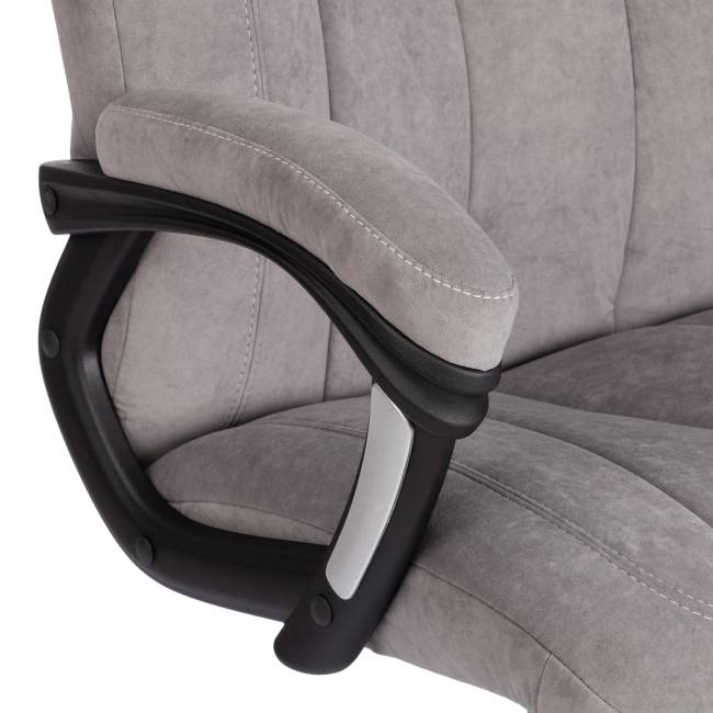 Кресло BOSS Lux флок , серый, 29 серый флок Кресло BOSS Lux флок , серый, 29 серый флок