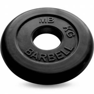 Диск обрезиненный черный MB Barbell d-51 15 кг Диск обрезиненный черный MB Barbell d-51 15 кг