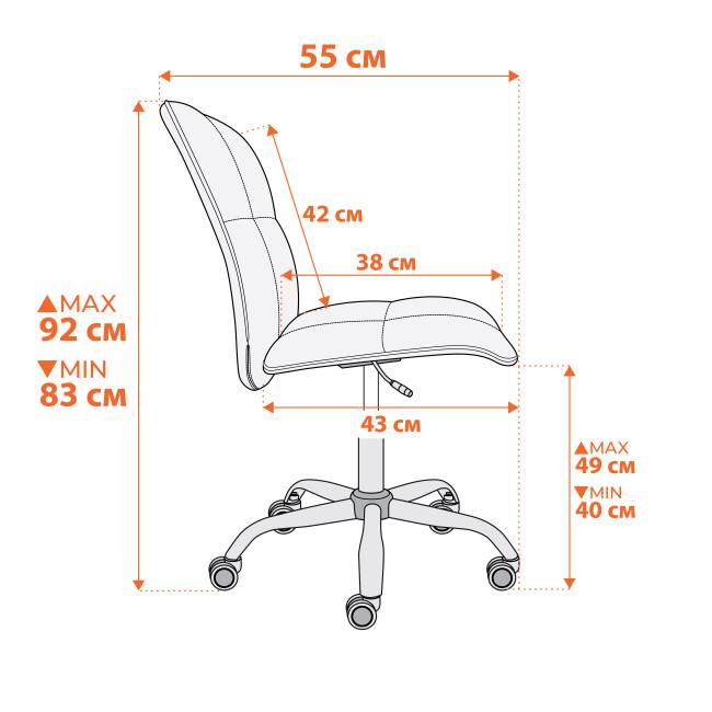 Кресло Azura флок , серый, 29 серый флок