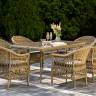 "Амароне" обеденная группа из искусственного ротанга на 6 персон, цвет соломенный "Амароне" обеденная группа из искусственного ротанга на 6 персон, цвет соломенный