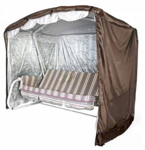 Чехол для садовых качелей Эдем Люкс 220х175х185, шоколад Чехол для садовых качелей Эдем Люкс 220х175х185, шоколад