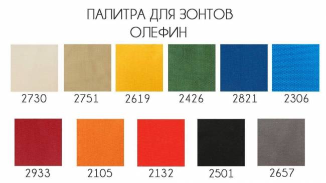 Зонт пляжный профессиональный Ø2.5 м Kiwi Clips бежевый Ø2500 мм