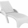 Шезлонг пластиковый GS 1009 (Fiji) белый 1870x730x340 мм